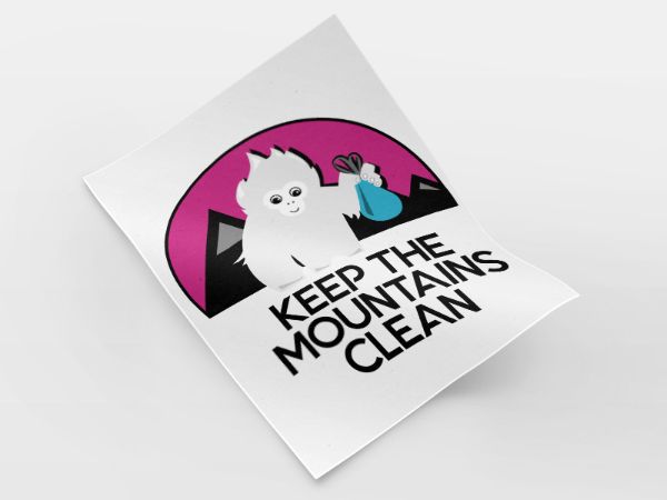 Le sticker Keep The Mountains Clean